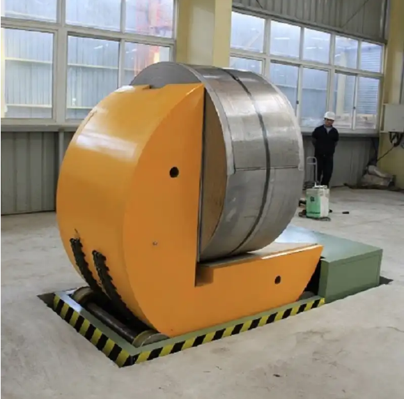 Máy lật cuộn thép