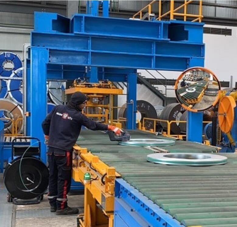 Đóng gói cuộn thép tự động